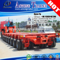 Heavy duty transporter 200tons capacity multi-directional steering axis hydraulic gooseneck modular trailer